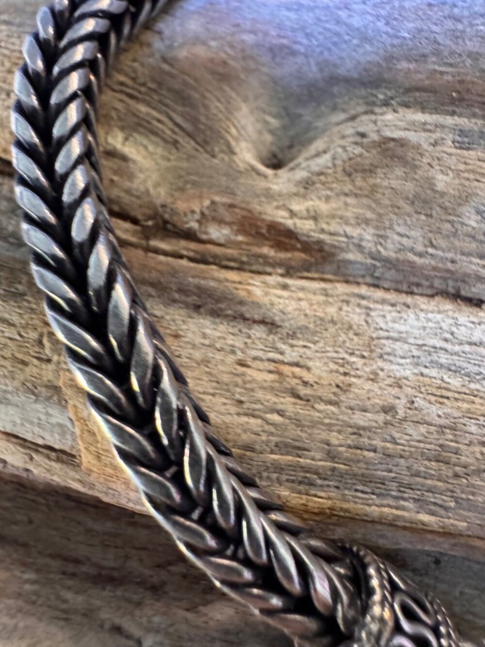 Suarti Bali BA 925 Sterling Silver Thick Foxtail Wheat Bracelet 8” 31g - Picture 3 of 13